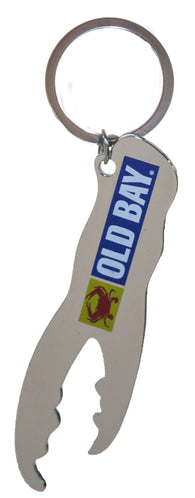 Old Bay Crab Claw Metal Bottle Opener Key Chain