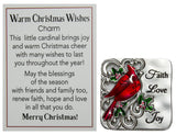 Warm Christmas Wishes Holiday Pocket Charm With Story Card