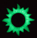 Glow In The Dark Solid Zinc Car Charm/ Ornament (Sun)