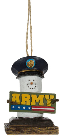 S'mores Military Christmas/ Everyday Ornament - Army