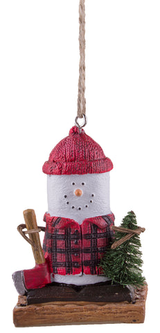 S'mores Lumberjack Christmas/ Everyday Ornament