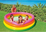 Inflatable Swimming Pool Kids Swim Ring Inflatable Round 66 by 18 Inch Pool