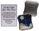 On The Night You Were Born Zinc Pocket Charm w/ Story Card - Baby In Crib