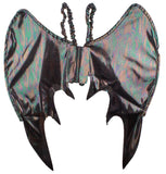 Costume Accessory- Multicolor Iridescent Bat Wings w/ Elastic Straps