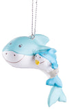 Super Cute Mother and Baby Shark Christmas/ Everyday Ornament