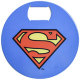 DC Comics Stainless Steel 3.75" Superman Graphic Bottle Opener Coaster