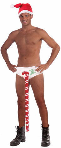 Candy Cane Stud Undies - Wanna Lick My Stick