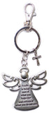 Special Angel Zinc Key Chain w/ Clip & Story Card - Faith