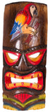 Hand Carved and Painted 11-12 Inch Tall Tiki Mask Sculpture Wall or Desktop