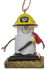 S'Mores Fireman Christmas/ Everyday Ornament