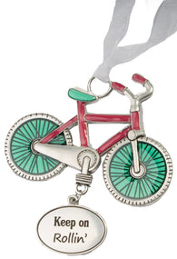 Life is a Breeze Inspirational Zinc Ornaments -Keep on Rollin'