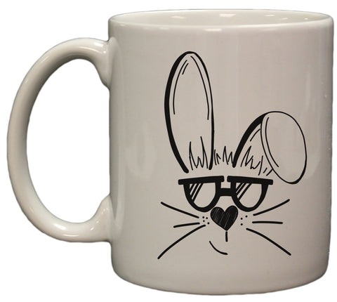 Easter Sunglass Bunny 11 Ounce Ceramic Coffee Mug Microwave/ DW Safe