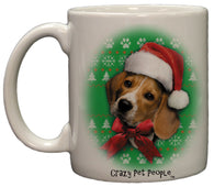 Dog Lovers Beagle Ugly Sweater Christmas Design Ceramic Coffee Mug