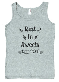 Ladies Gene Wilder Tribute "Rest In Sweets" Loose Fit Tank Top