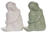 3.5 Inch Ceramic Mermaid Salt & Pepper Shaker Set