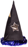 Halloween Costume Accessory - Felt Wizard Hat w/ Shiny Moon & Star