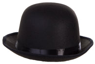 Jacobson Hat Company Unisex Deluxe Black Felt Derby Hat (Adult Medium 57 cm)
