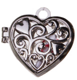 Adorable Forever In My Heart Zinc Charm w/ Stiny Scroll & Story Card