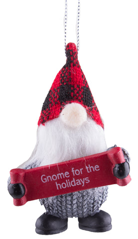 Gnome For The Holidays Funny Gnome Christmas/ Holiday Ornament