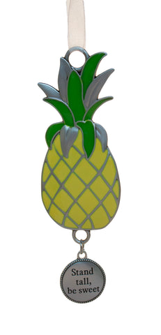 Fun In The Sun Zinc Ornament -Pineapple Stand Tall Be Sweet