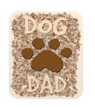 Dog Lovers "Dog Dad" with Paw Print Mouse Pad