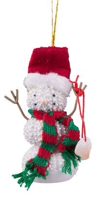 4 Inch Resin Sea Urchin Snowman Christmas/Everyday Ornament