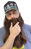 Extra Long Fake Brown Beard w/ Mustache (One Size Fits All)