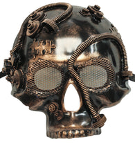 Steampunk Bronze Skull Plaster Mask (75993)