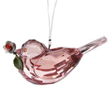 Crystal Expressions 3 Inch Rose Bird Ornament/ Sun Catcher