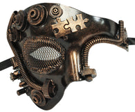 Steampunk Bronze Phantom Half Plaster Mask (75990)