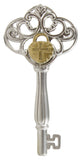 Key to Faith Miniature Filigree Key Charm with Story Card