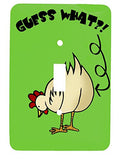 Single Toggle Metal Light Switch Cover with Chicken Butt Design