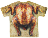 Forum Novelties Men's Turkey Day Roasted Turkey Sublimated T-Shirt (Large)