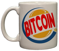 Funny Bitcoin King Burger 11oz Coffee Mug