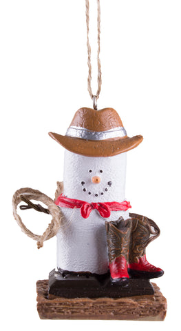 S'mores Cowboy Christmas/ Everyday Ornament