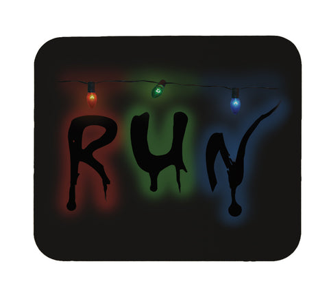Strange Christmas Lights "Run" Mouse Pad
