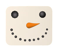 Snowman Face Holiday Mouse Pad