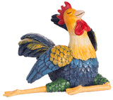 Super Cute 4 Inch Polyresin Yoga Farm Roosters in Choice of Position
