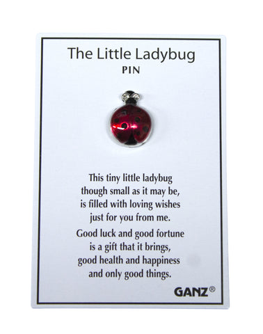 Ganz Good Luck Pins- The Little Ladybug