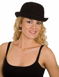 Jacobson Hat Company Unisex Deluxe Black Felt Derby Hat (Adult Medium 57 cm)