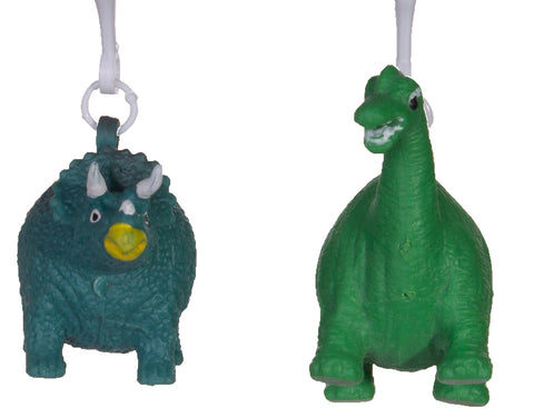 Set Of 2 Naughty Pooping Dinosaurs On Carabiner Clip