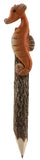 Nautical Gift - Hand Carved Wooden Sea life Jumbo Pencil (Seahorse)