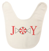 Candy "Joy" Happy Holiday Ultra Soft Baby Bib Made in USA