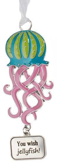 Life is a Breeze Inspirational Zinc Ornaments -You wish jellyfish!