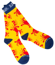 Officially Licensed Old Bay Seafood Seasoning Crabs Crawl Dress Socks