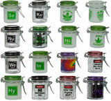 Marijuana Pot Buds Stash Jar w/ Clamping Lid In Choice Of Design