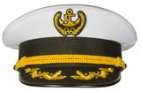 Deluxe Men's Skipper Yacht Hat, Sizes 57-60cm Commercial Quality