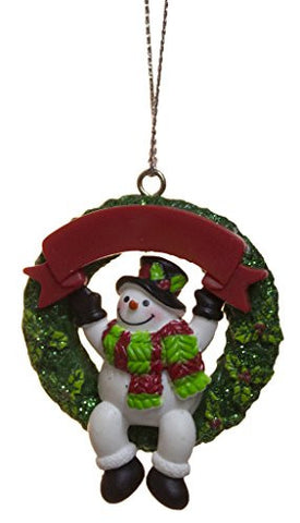 Ganz 2 Inch Personalizable Snowman Ornament (Top Hat)