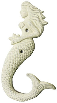 6.5 Inch Cast Iron Mermaid Wall Hook