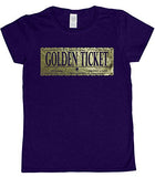 Ladies Gene Wilder Tribute Golden Ticket T-Shirt